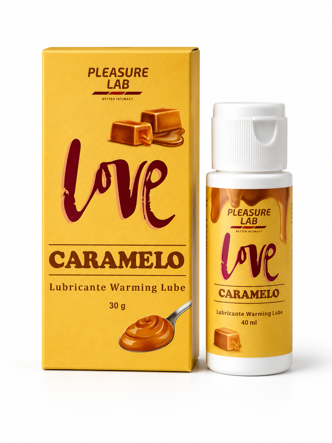 Lubricantes Calientes Warming Pleasure Lab - Caramelo